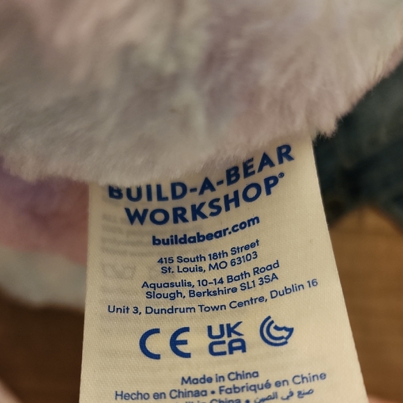 Build-A-Bear Cat Pink and Purple Stuffed Animal Plush - Picture 2 of 13